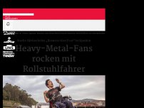 Bild zum Artikel: Heavy-Metal-Fans rocken mit Rollstuhlfahrer
