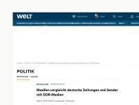 Bild zum Artikel: Maaßen vergleicht deutsche Zeitungen und Sender mit DDR-Medien