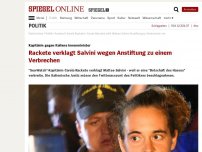 Bild zum Artikel: Kapitänin gegen Italiens Innenminister: Rackete verklagt Salvini wegen Anstiftung zu einem Verbrechen