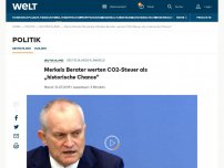 Bild zum Artikel: Merkels Berater werten CO2-Steuer als „historische Chance“