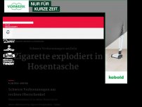 Bild zum Artikel: E-Zigarette explodiert in Hosentasche