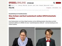 Bild zum Artikel: Neuaufstellung der Sozialdemokraten: Nina Scheer und Karl Lauterbach wollen SPD-Parteichefs werden