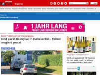 Bild zum Artikel: Kleiner 'Verkehrssünder' in Ludwigsburg  - Kind parkt Bobbycar in Halteverbot - Polizei reagiert genial