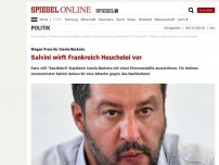 Bild zum Artikel: Wegen Preis für Carola Rackete: Salvini wirft Frankreich Heuchelei vor