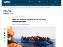 Bild zum Artikel: Maas will deutsche Vorreiter-Initiative für Verteilung von Flüchtlingen