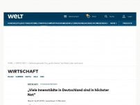 Bild zum Artikel: „Viele Innenstädte in Deutschland sind in höchster Not“