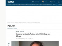 Bild zum Artikel: Rackete fordert Aufnahme aller Flüchtlinge aus Libyen