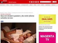 Bild zum Artikel: Schlafen im Elternbett  - Was mit Kindern passiert, die nicht alleine schlafen lernen