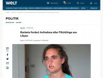 Bild zum Artikel: Rackete will eine halbe Million Migranten aus Libyen holen