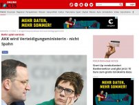 Bild zum Artikel: Doch nicht Spahn? - Angeblich wird Kramp-Karrenbauer neue Verteidigungsministerin