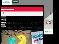 Bild zum Artikel: Erste Bußgelder gegen Klima-Schüler verhängt