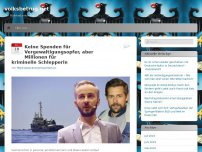 Bild zum Artikel: Keine Spenden für Vergewaltigungsopfer, aber Millionen für kriminelle Schlepperin