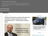 Bild zum Artikel: 'Wollt ihr mich jetzt alle verarschen? Seit wann ist es ok, Minister zu werden, obwohl man es vorher ausgeschlossen hat?' - Ein Kommentar von Martin Schulz