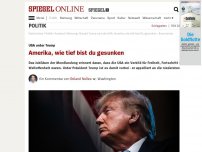 Bild zum Artikel: USA unter Trump: Amerika, wie tief bist Du gesunken