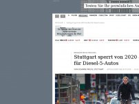 Bild zum Artikel: Stuttgart sperrt ab 2020 Straßen für Diesel-5-Autos