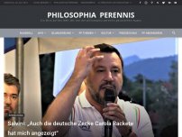 Bild zum Artikel: Salvini: „Auch die deutsche Zecke Carola Rackete hat mich angezeigt“