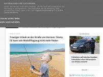 Bild zum Artikel: Trauriger Urlaub an der Straße von Hormus: Timmy (9) kann sein Modellflugzeug nicht mehr finden