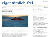 Bild zum Artikel: Forschungsschiff bleibt im unerwartet dicken arktischen Eis stecken: Festgefahren