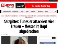 Bild zum Artikel: Hat die Zuwanderung Deutschland schöner, besser und lebenswerter gemacht?  Salzgitter: Tunesier attackiert vier Frauen – Messer im Kopf abgebrochen