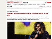 Bild zum Artikel: 'Hier ist Platz für uns alle': Michelle Obama lobt nach Trumps Attacken Vielfalt in den USA