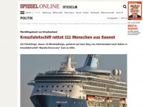 Bild zum Artikel: Flüchtlingsboot vor Griechenland: Kreuzfahrtschiff rettet 111 Menschen aus Seenot