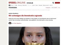 Bild zum Artikel: Lädierte Streitkultur: Wir schweigen die Demokratie zugrunde