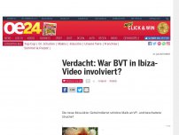 Bild zum Artikel: Verdacht: War BVT in Ibiza-Video involviert?