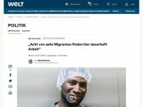 Bild zum Artikel: „Acht von zehn Migranten finden hier dauerhaft Arbeit“