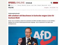 Bild zum Artikel: Verfassungsbeschwerde: AfD scheitert mit Klage in Karlsruhe wegen Liste für Sachsen-Wahl