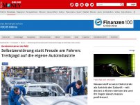 Bild zum Artikel: Gastkommentar der NZZ - Selbstzerstörung statt Freude am Fahren: Treibjagd auf die eigene Autoindustrie