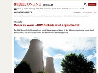 Bild zum Artikel: Hitzewelle: Weser zu warm - AKW Grohnde wird abgeschaltet