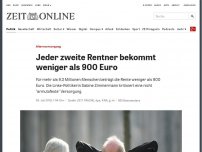 Bild zum Artikel: Altersversorgung: Jeder zweite Rentner bekommt weniger als 900 Euro