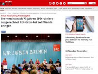 Bild zum Artikel: Armut, Verschuldung, Arbeitslosigkeit - Bremen ist nach 74 Jahren SPD ruiniert - ausgerechnet Rot-Grün-Rot soll Wende bringen