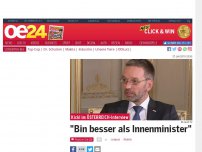 Bild zum Artikel: 'Bin besser als Innenminister'