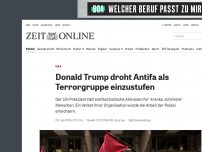 Bild zum Artikel: USA: Donald Trump droht Antifa als Terrorgruppe einzustufen