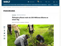 Bild zum Artikel: Äthiopien pflanzt mehr als 350 Millionen Bäume an einem Tag