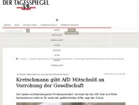 Bild zum Artikel: Kretschmann gibt AfD Mitschuld an Verrohung der Gesellschaft