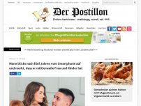 Bild zum Artikel: Mann blickt nach fünf Jahren von Smartphone auf und merkt, dass er mittlerweile Frau und Kinder hat