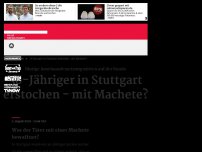 Bild zum Artikel: 36-Jähriger in Stuttgart erstochen - mit Machete?