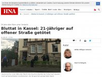 Bild zum Artikel: Streit eskaliert: 21-Jähriger in Kassel auf offener Straße erschossen