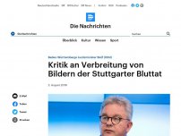 Bild zum Artikel: Baden-Württembergs Justizminister Wolf (CDU) - Kritik an Verbreitung von Bildern der Stuttgarter Bluttat