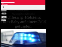 Bild zum Artikel: Totes Baby in Schleswig-Holstein auf einem Feld gefunden