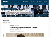 Bild zum Artikel: „Linker als die Linkspartei geworden“ – Gabriel rechnet mit SPD ab