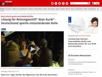 Bild zum Artikel: Deutschland spielte entscheidende Rolle - Lösung für Rettungsschiff 'Alan Kurdi' - Migranten werden verteilt