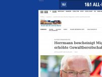 Bild zum Artikel: Bayerns Innenminister: Herrmann bescheinigt Migranten erhöhte Gewaltbereitschaft