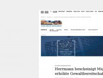 Bild zum Artikel: Bayerns Innenminister: Herrmann bescheinigt Migranten erhöhte Gewaltbereitschaft