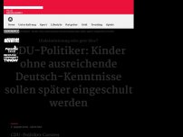Bild zum Artikel: CDU-Politiker fordert: Nur wer Deutsch kann, soll eingeschult werden