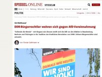 Bild zum Artikel: Ost-Wahlkampf: DDR-Bürgerrechtler wehren sich gegen AfD-Vereinnahmung