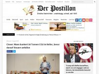 Bild zum Artikel: Clever: Mann bunkert 50 Tonnen CO2 im Keller, bevor darauf Steuern anfallen