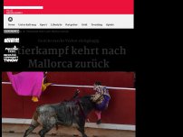Bild zum Artikel: Stierkampf kehrt nach Mallorca zurück